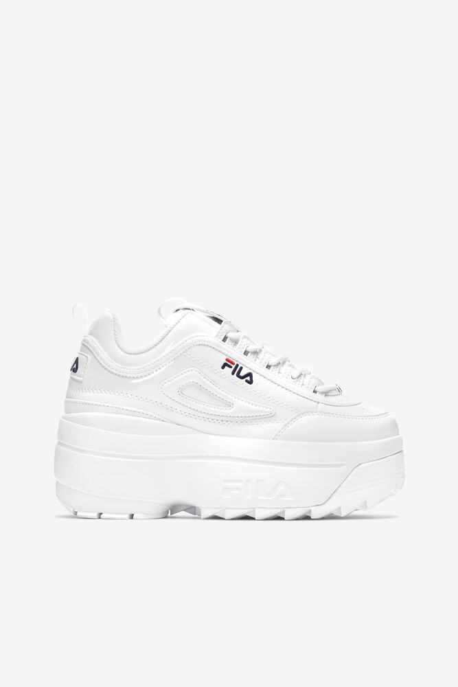 Fila Sneakers Womens White - Disruptor 2 Wedge Patent - Philippines 4362801-MK